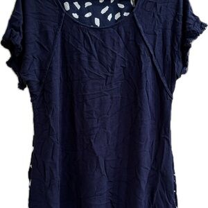 Navy Blue Women's Top